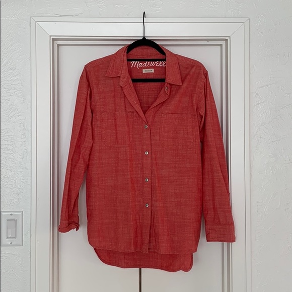 MADEWELL Coral chambray shirt - Picture 2 of 4